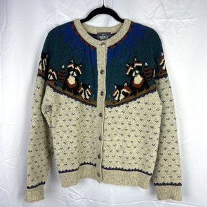 Vintage 80's Woolrich Racoon sweater